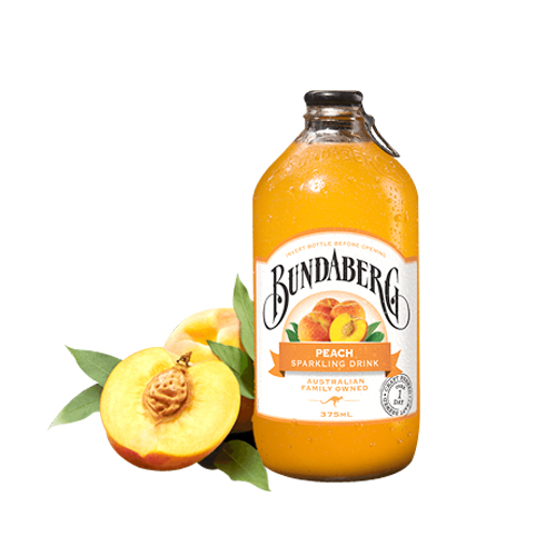 NƯỚC ÉP ĐÀO CÓ GAS BUNDABERG 375ML