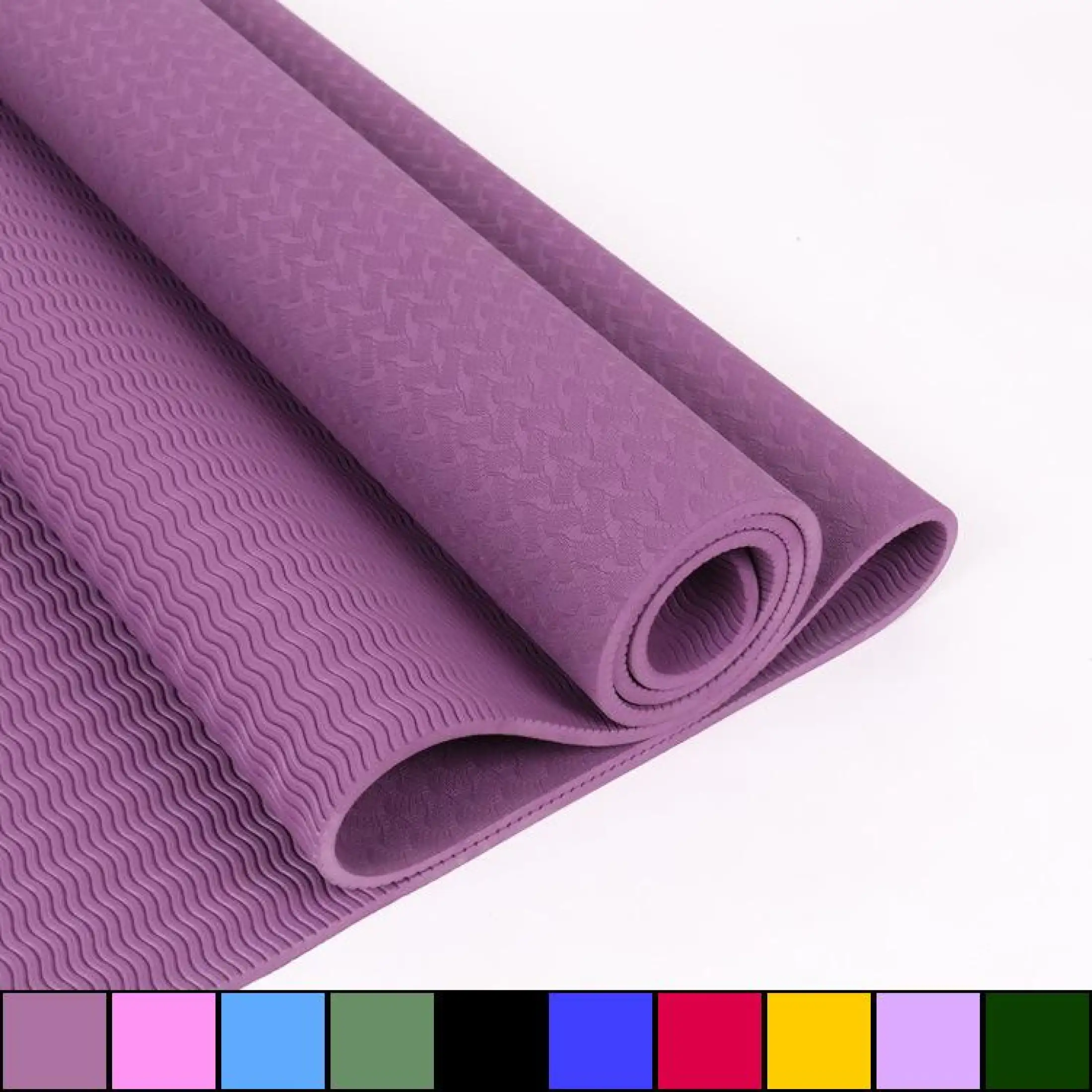 Thảm tập YOGA TPE Cao Cấp 2 lớp- 6mm dộ bám cao , chống trơn trượt, tặng Bao Đựng Thảm Tập Yoga 4