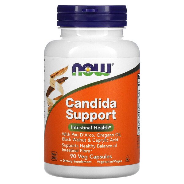 Hỗ trợ kiểm soát nấm Candida và đường ruột khỏe mạnh NOW