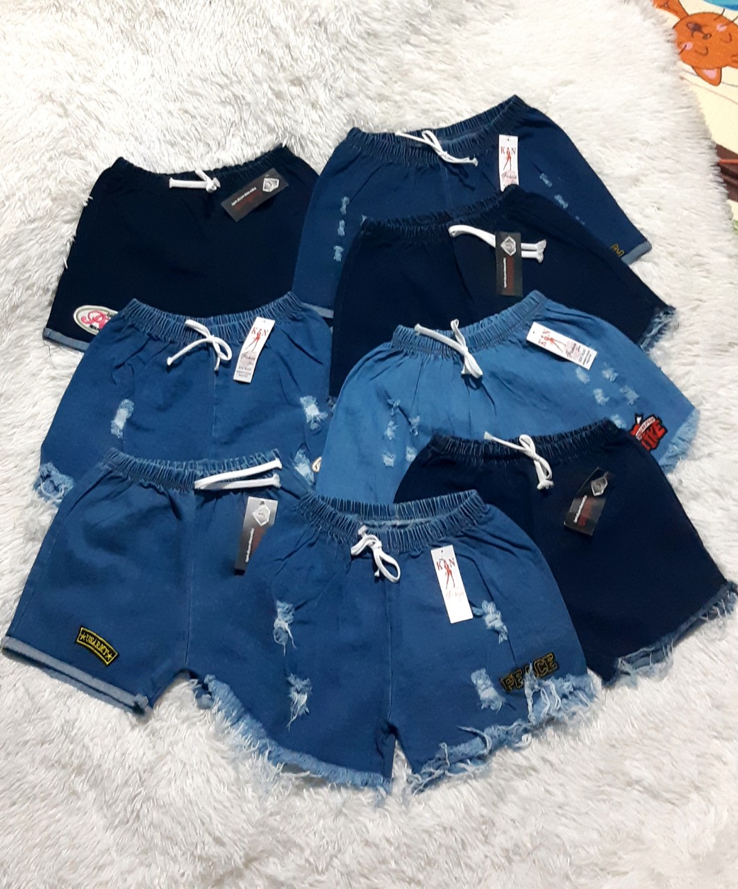 Quần short JEAN lưng thun nữ _ quần đùi jean nữ có size 38kg_65kg