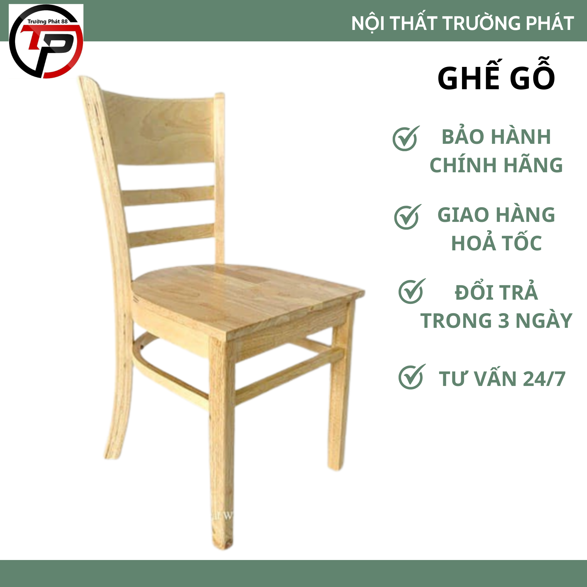 Ghế gỗ cabin