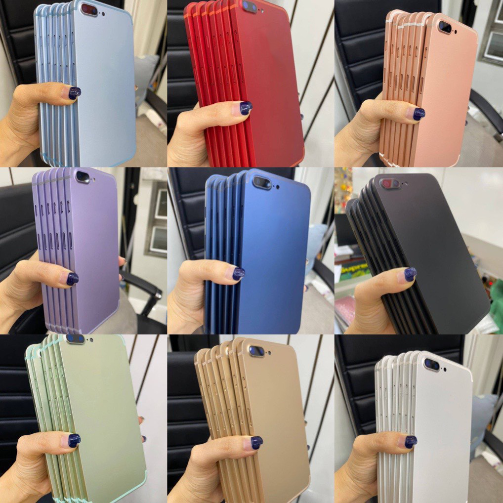 vỏ sườn thay thế dành cho ip7plus viền vuông mẫu mới cực xinh xắn