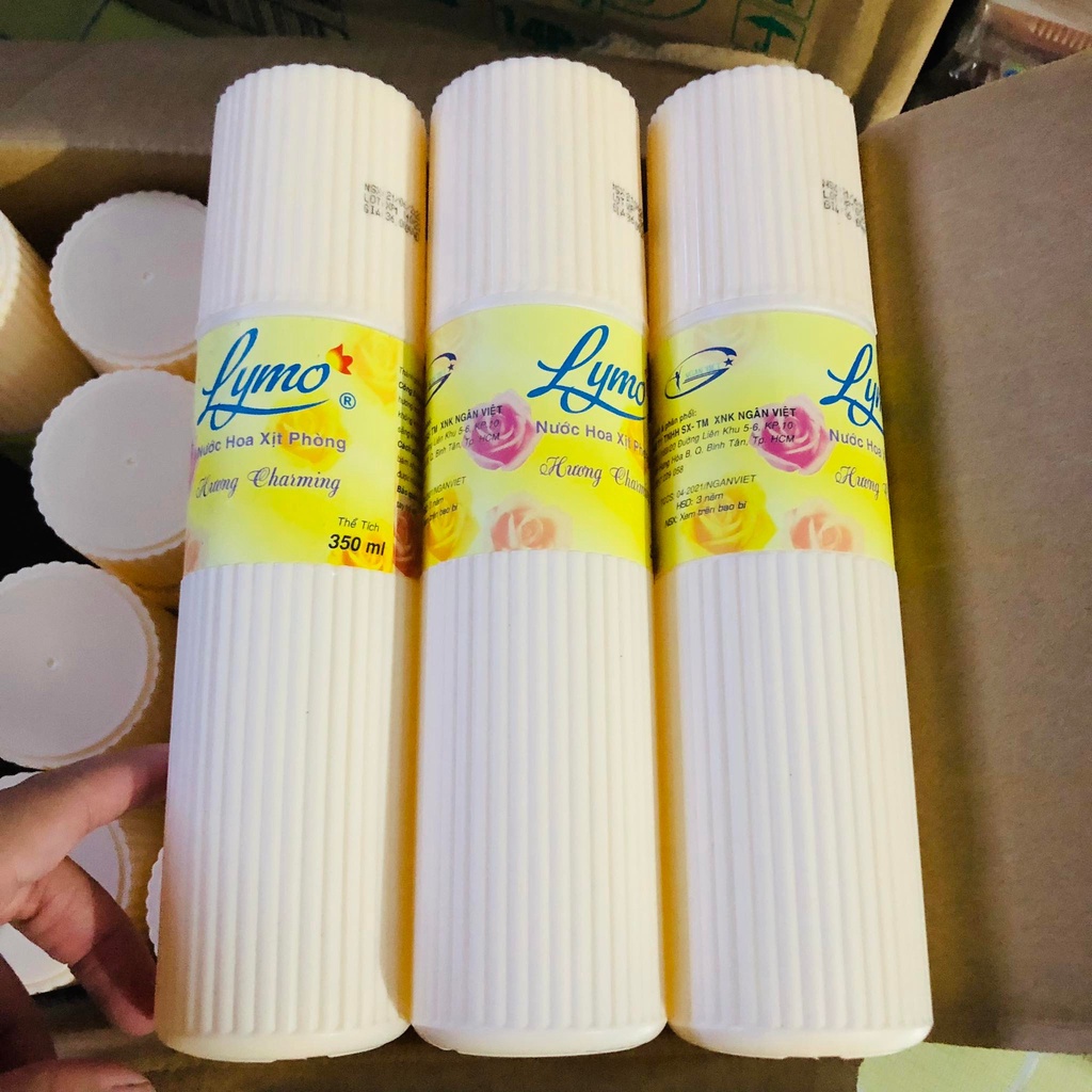 Xịt thơm phòng lymo charming 350ml