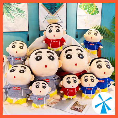 Gấu bông cu shin cậu bé bút chì tinh nghịch đáng yêu