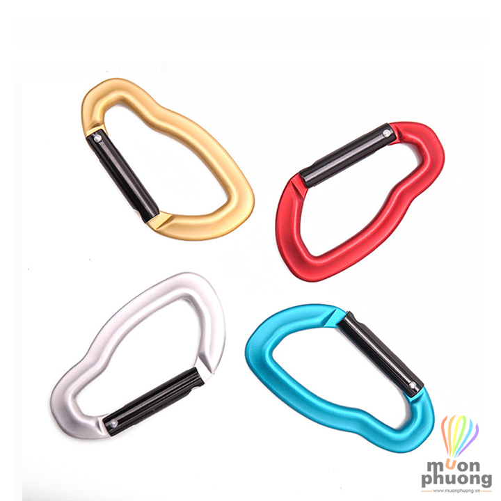 Móc khóa carabiner móc treo đồ chữ D đa năng hợp kim nhôm cắm trại dã ngoại - MUÔN PHƯƠNG SHOP