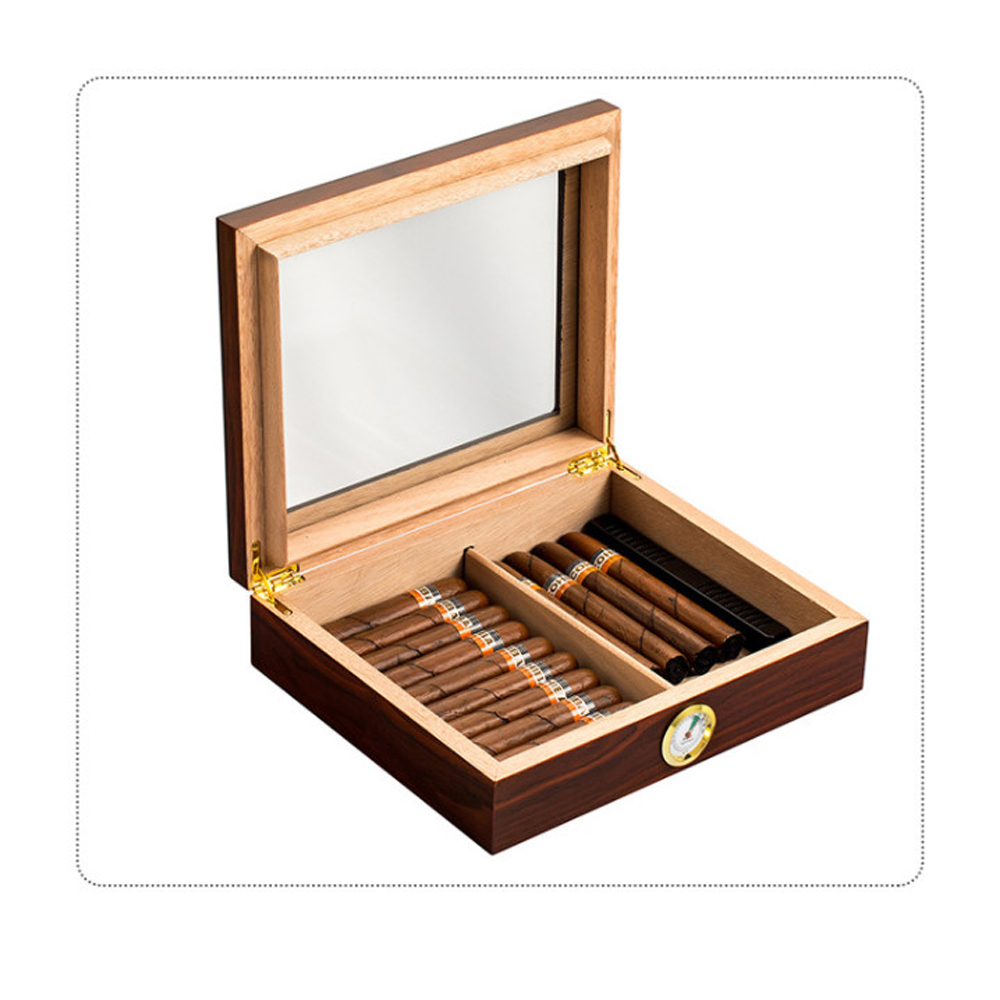 Hộp đựng cigar mini gỗ tuyết tùng, tủ đựng cigar, hộp đựng xì gà dh-dgt2014
