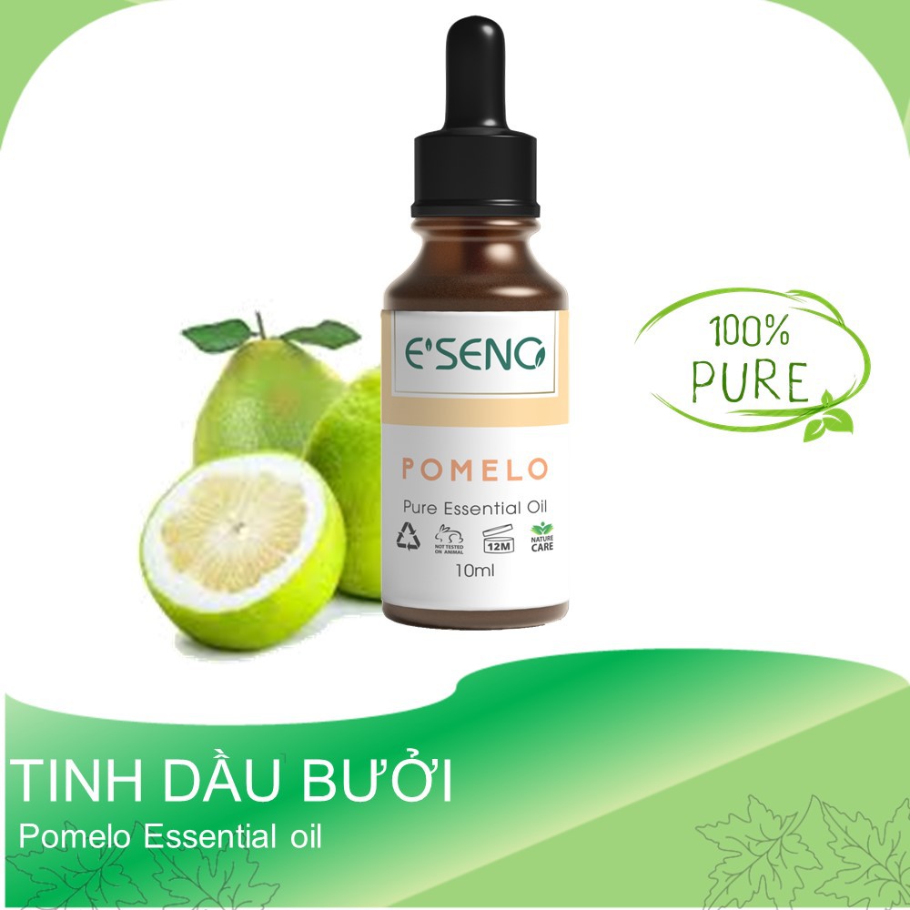 Tinh dầu bưởi nguyên chất 100%, Tinh dầu bưởi ESENO được chiết xuất từ vỏ bưởi có tác dụng giảm rụng tóc, Dùng với máy khuếch tán tinh dầu để xông phòng