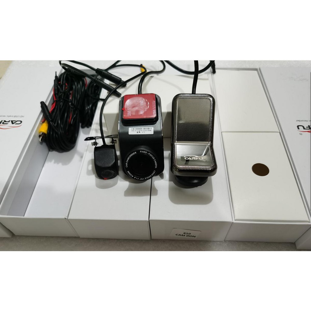 Camera hành trình xe hơi trước và sau usb carfu x11 tích hợp màn hình dvd android