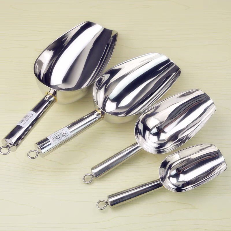 Xẻng Xúc Đá inox, Vá Xúc Bột Có Khoen Treo inox cao cấp