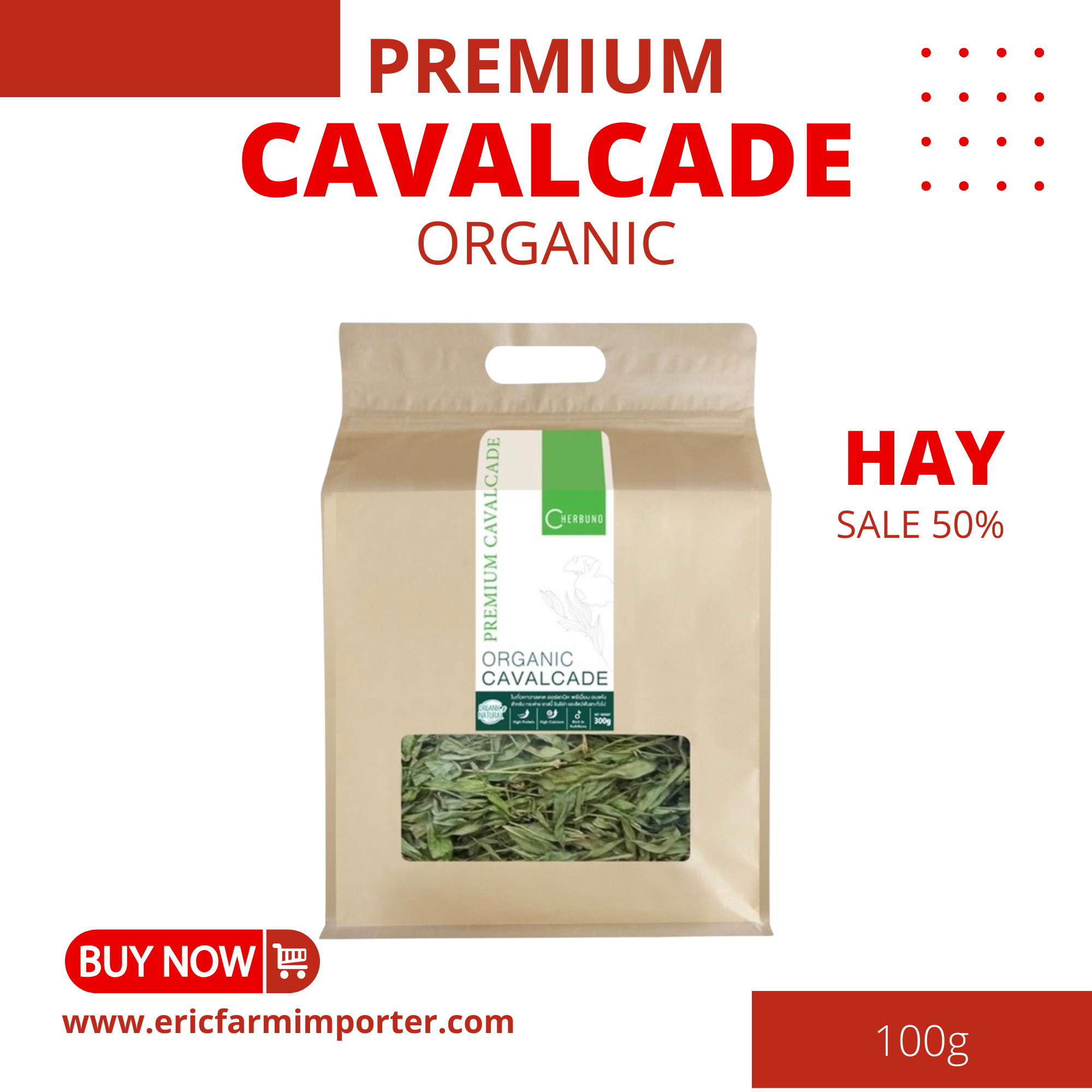 Cỏ Khô Premium Cavalcade Hay Organic  FREE SHIP  Cung cấp protein và canxi cho Guinea Pig, Thỏ, Chinchilla, ...