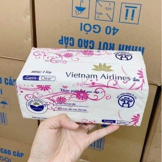 Khăn giấy rút vietnam airlines loại 300 tờ/3 lớp siêu tiện lợi,khăn giấy đa năng,khăn giấy tiện lợi,khăn giấy rút,khăn lau miệng,khăn giấy rút