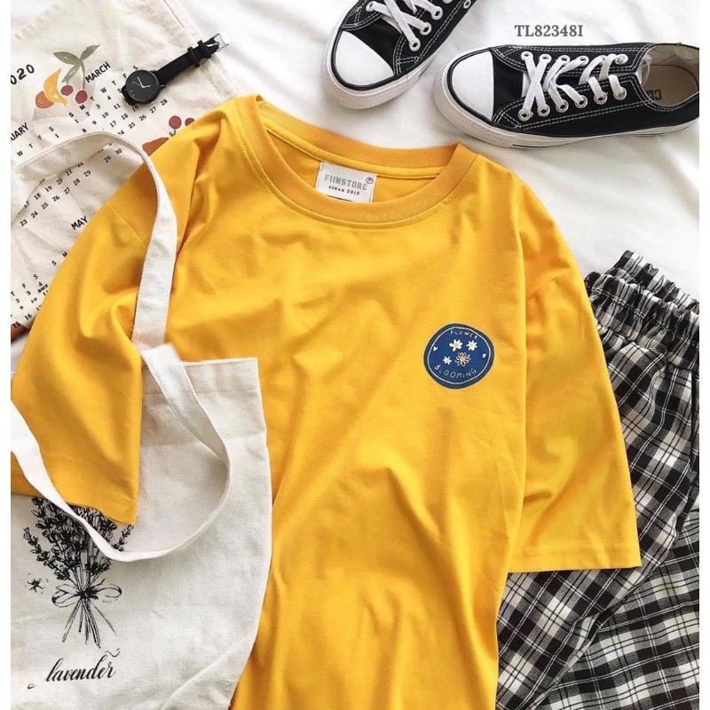 🔥freeship🔥set bộ áo in hình ngộ nghĩnh + quần caro
