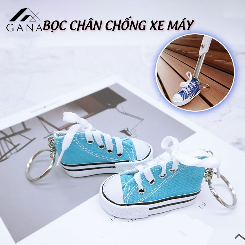 Vỏ bọc chân chống xe máy hình giày thể thao mini vui nhộn GANA