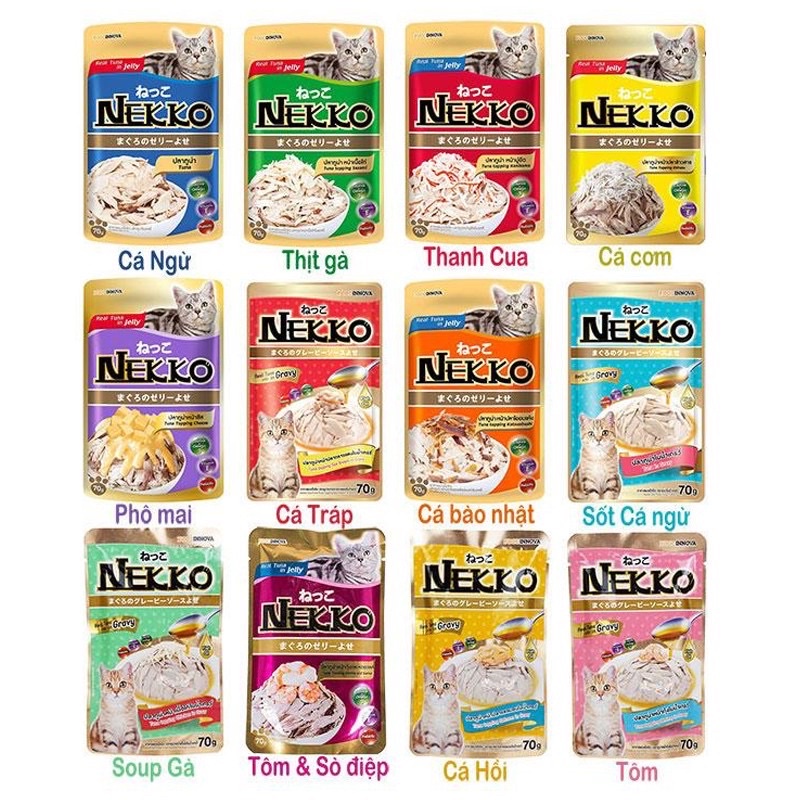 Pate cho mèo Nekko 70gr
