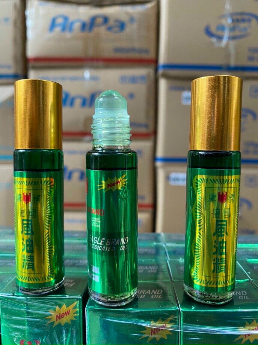 1 chai dầu gió xanh 10ml chính hãng loại 1- dầu gió xanh con ó dạng lăn 10ml- chính hãng