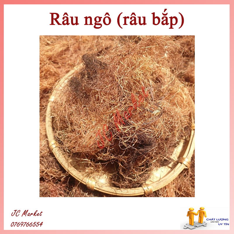 Rau bắp khô râu ngô khô 500gr
