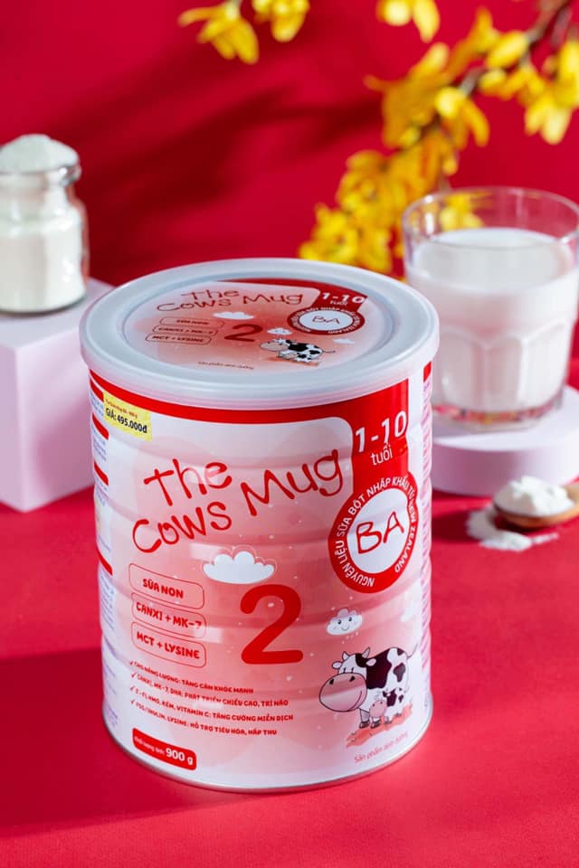 Sữa Công Thức The Cows Mug số 2- tăng cân,tăng sức đề kháng,ăn ngon,phát triển chiều cao