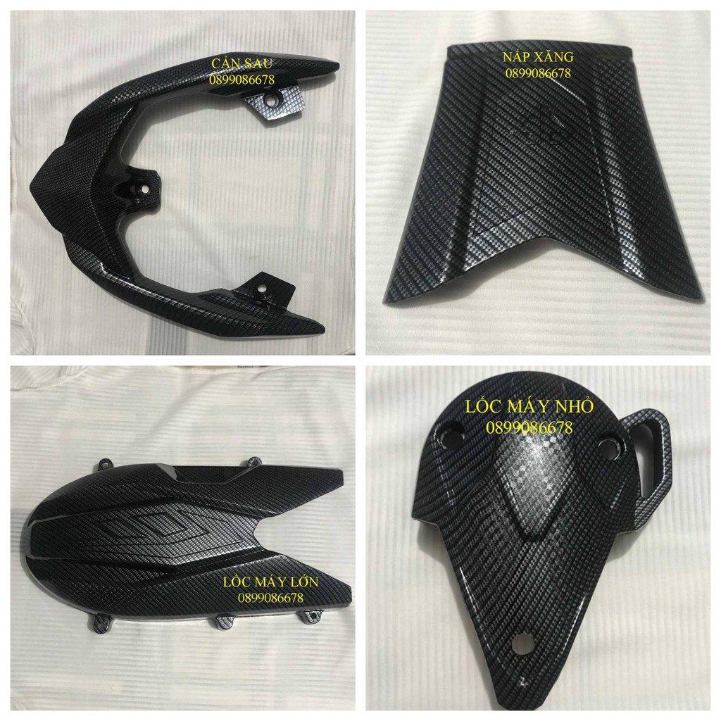 Phụ kiện carbon honda air blade 2016-2019