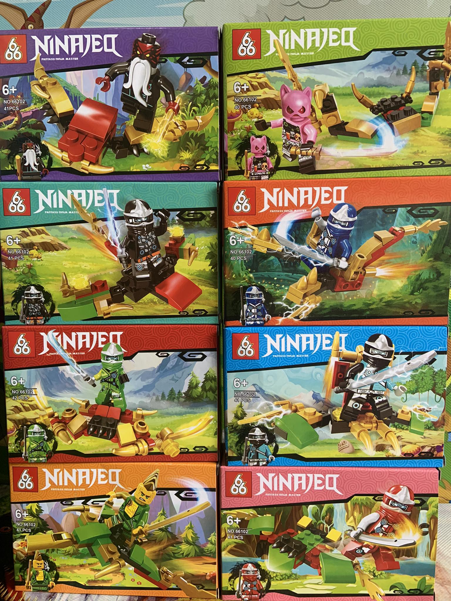 Lắp Ráp Ninjago Minifigures Chiến Binh Rồng 66102 đồ chơi lắp ghép ninja