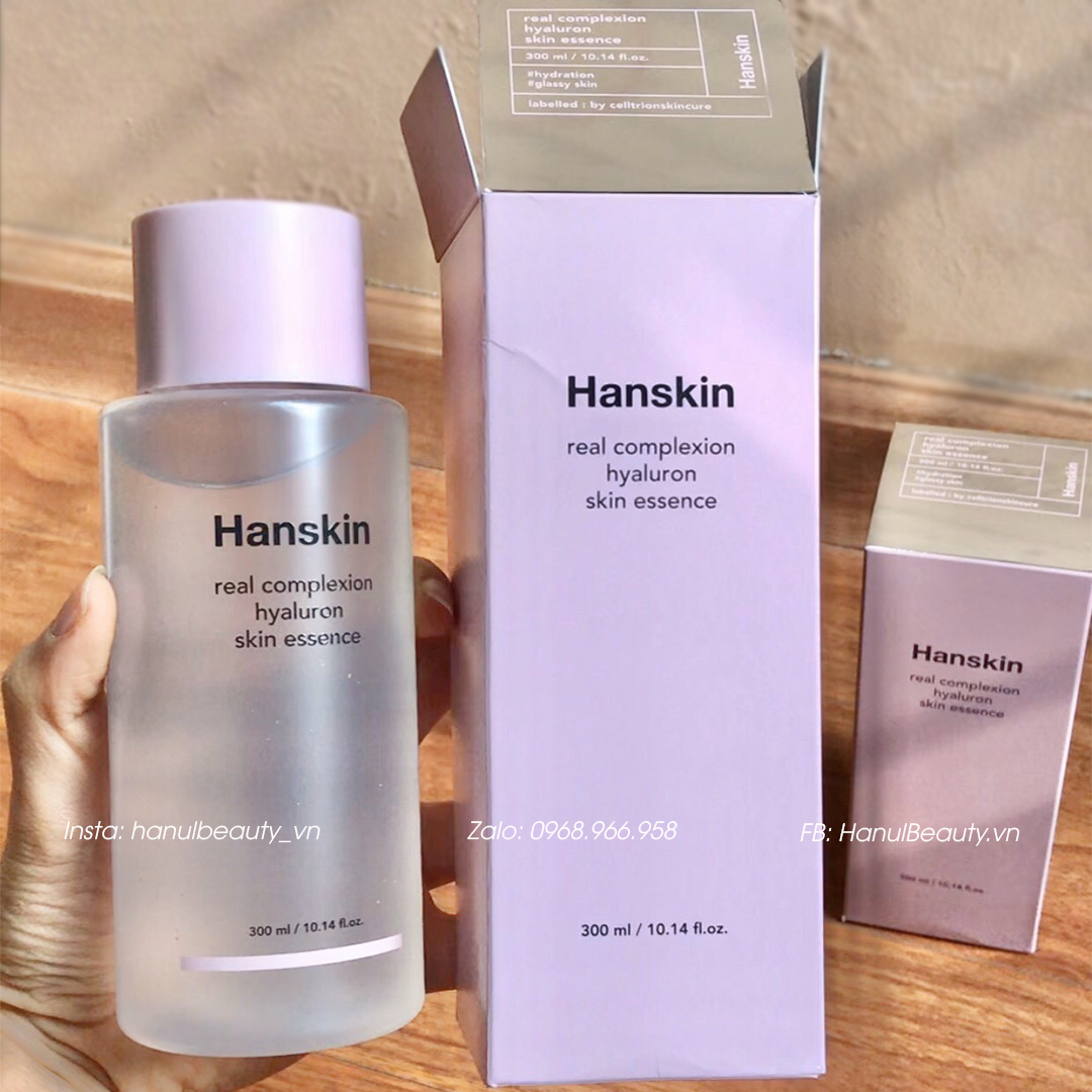Tinh chất dưỡng ẩm chống lão hoá HANSKIN Real Complexion Hyaluron Skin Essence