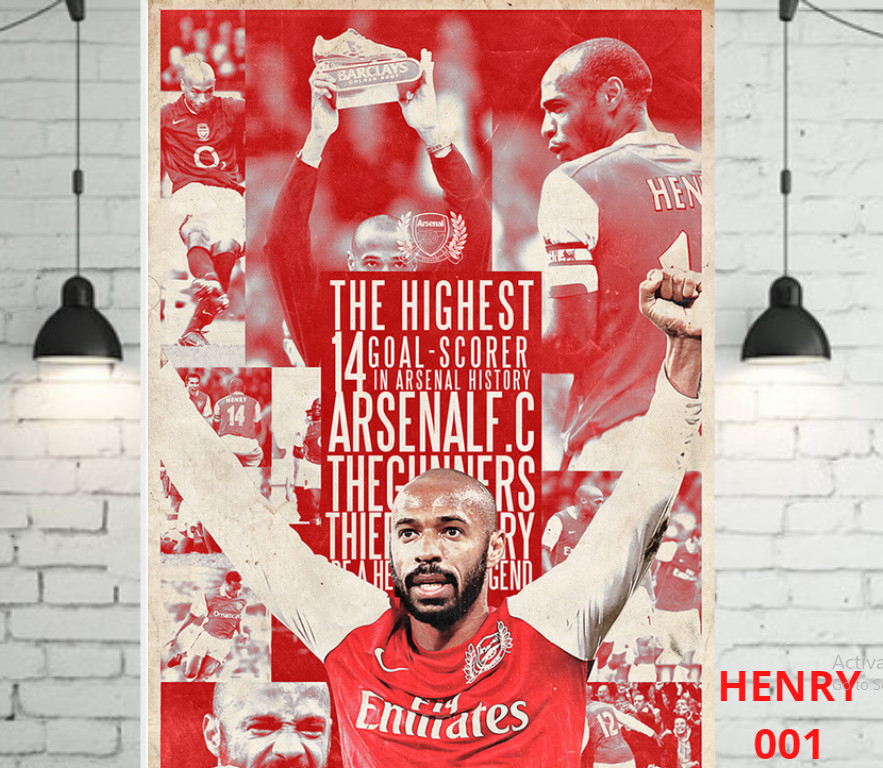 Decal Poster dán tường Henry  cực đẹp dễ sử dụng - LiDO Sports