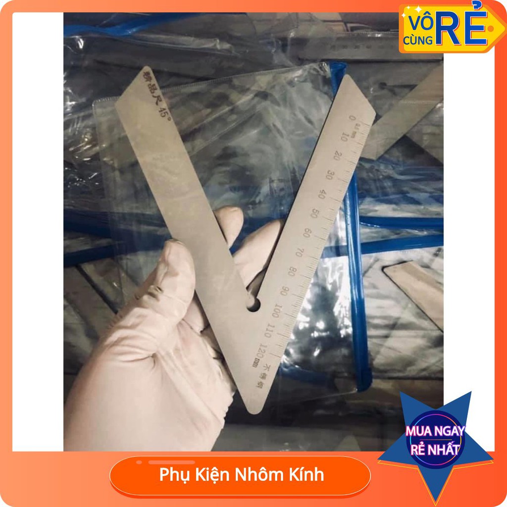 Thước ke góc chuẩn nhập khẩu chuẩn 45, 90 độ. - alutechmachine