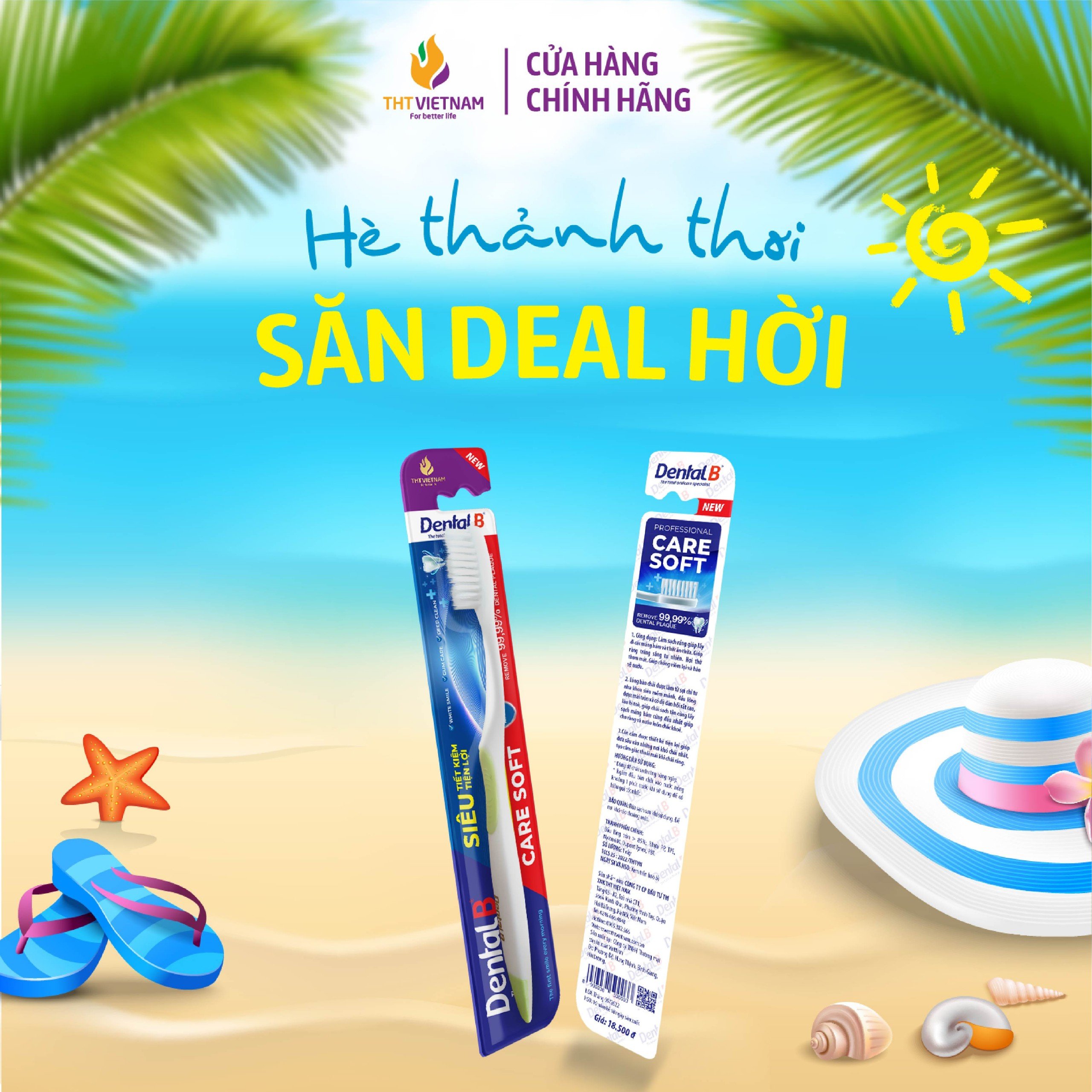 Bàn chải đánh răng Dental B Caresoft Chính hãng Mềm nhẹ