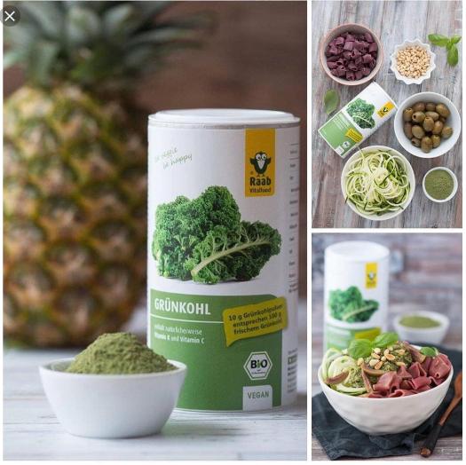 Bột cải xoăn hữu cơ Raab Vitalfood 190gr