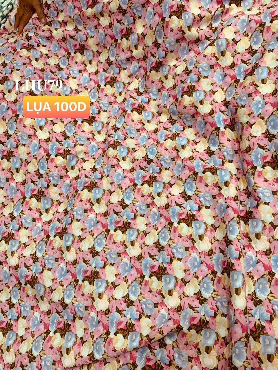 VẢI LỤA 100D HOA NHÍ - DÒNG VẢI THÔNG DỤNG - 1 MÉT X 1M5