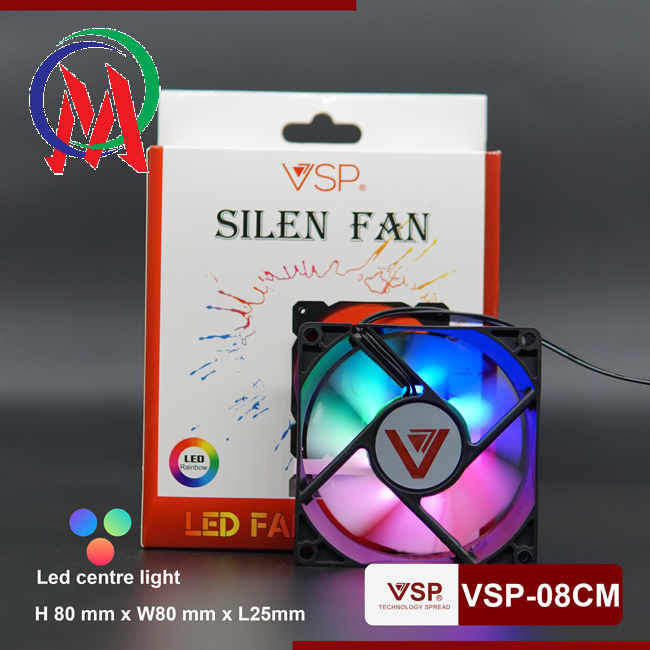 Fan case v-08cm led - bảo hành 3 tháng