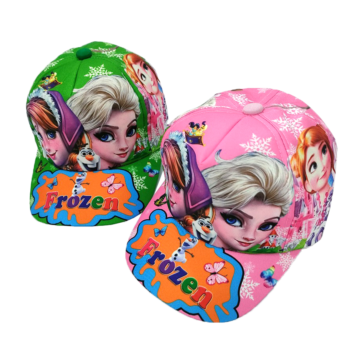 Mũ bé gái in 3D hoạt hình nhiều mẫu nón kết trẻ em 3-7 tuổi