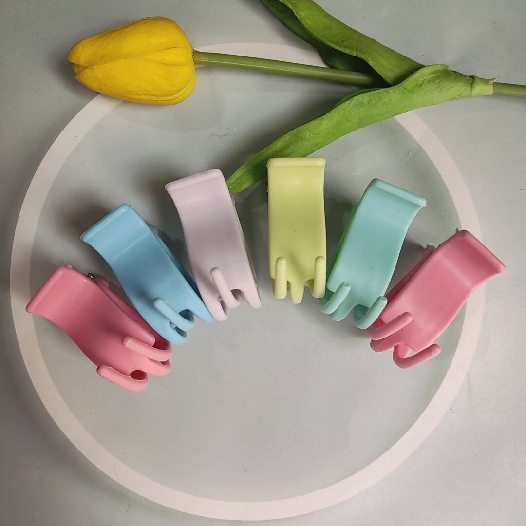 Kẹp càng cua 3 răng,kẹp càng cua 3 răng nhám màu (set 12 cái hình thật)