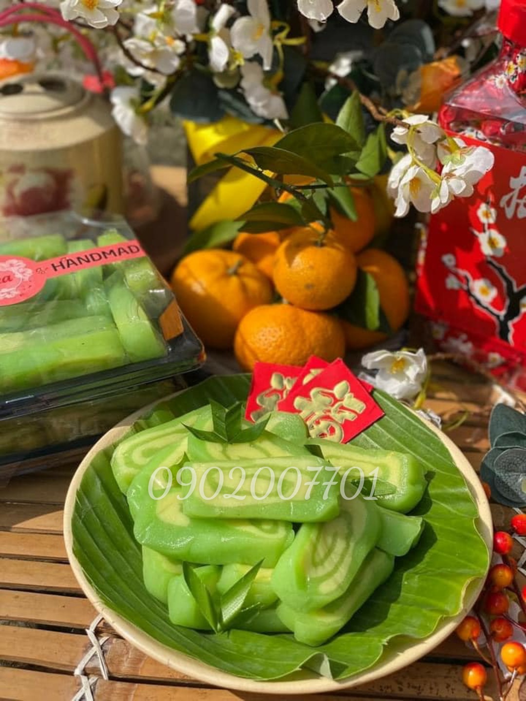 Combo 30 Cái Bánh dẻo hương dứa đượm vị tình thân - bánh kẹo tết - mứt tết