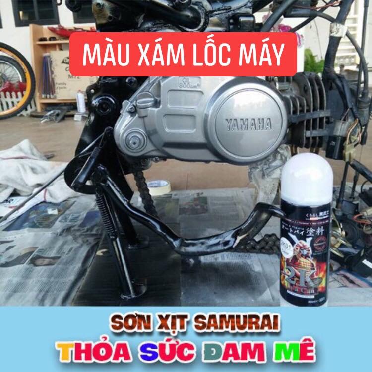 Sơn samurai màu xám lốc máy y137