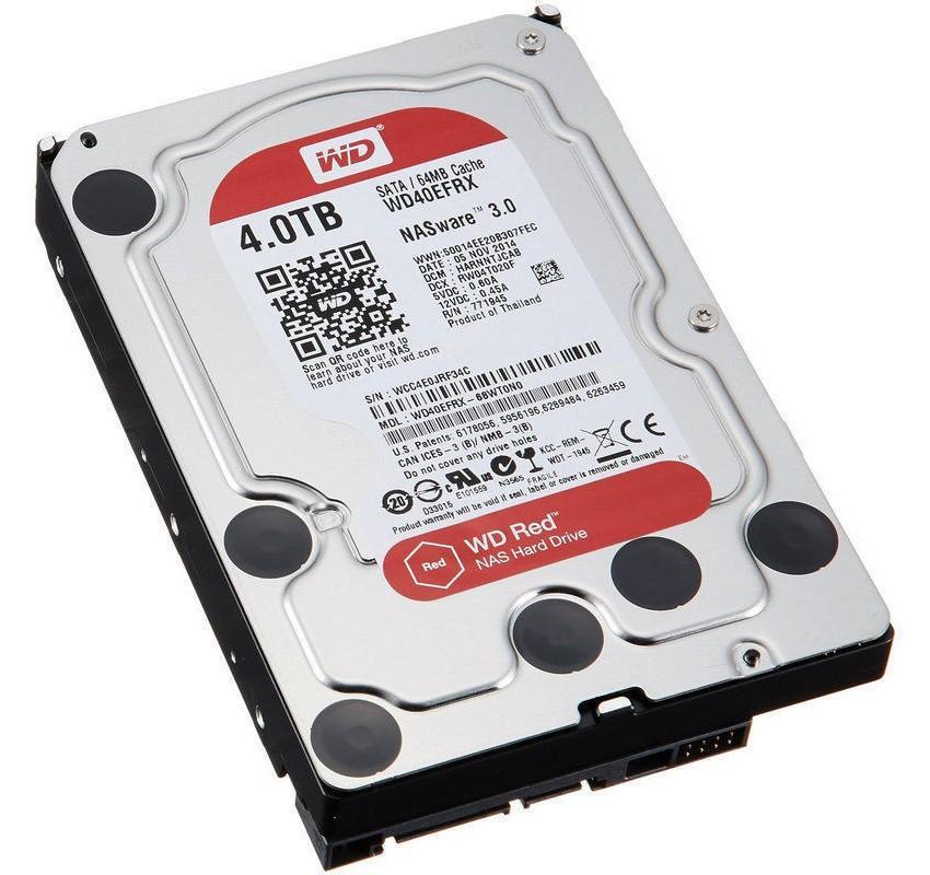 Ổ cứng hdd nas wd red 4tb/64mb/5400/3.5 - wd40efrx