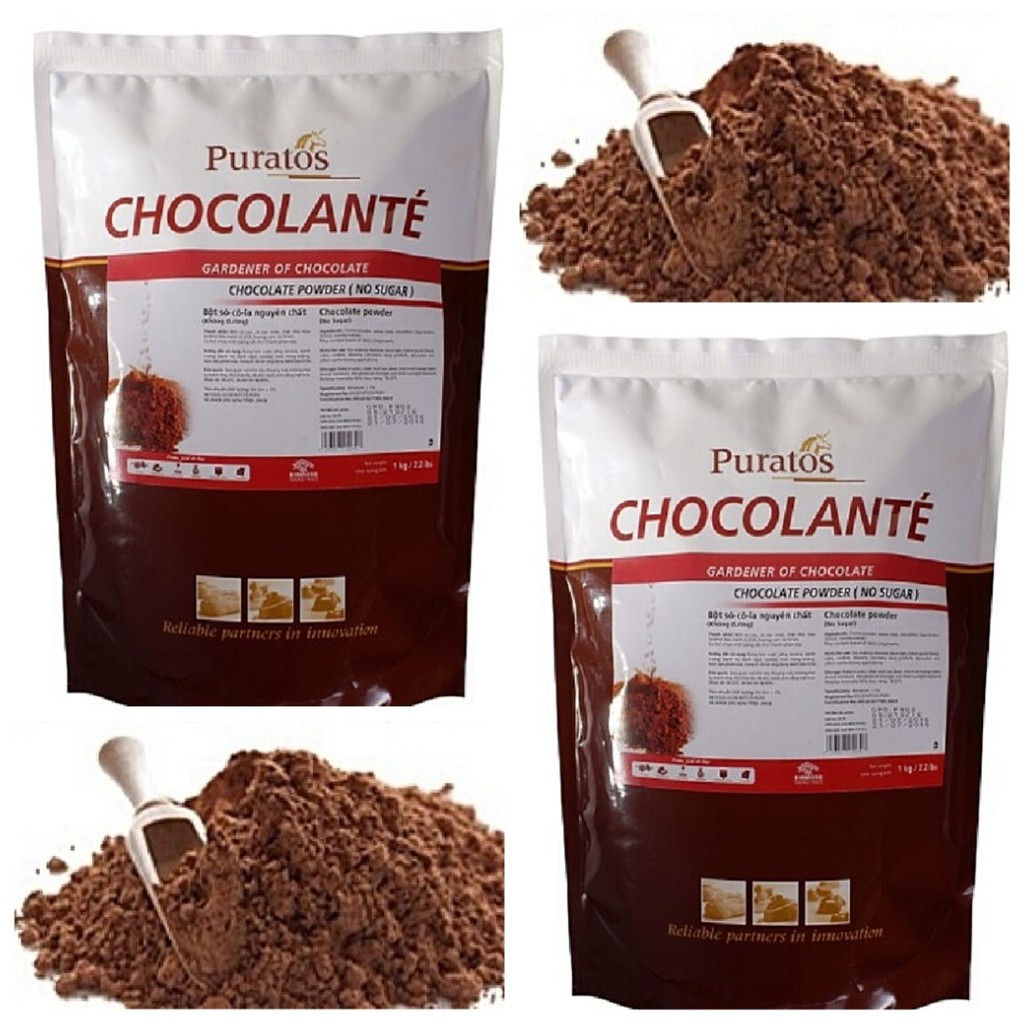 Bột cacao không đường nguyên chất puratos chia lẻ