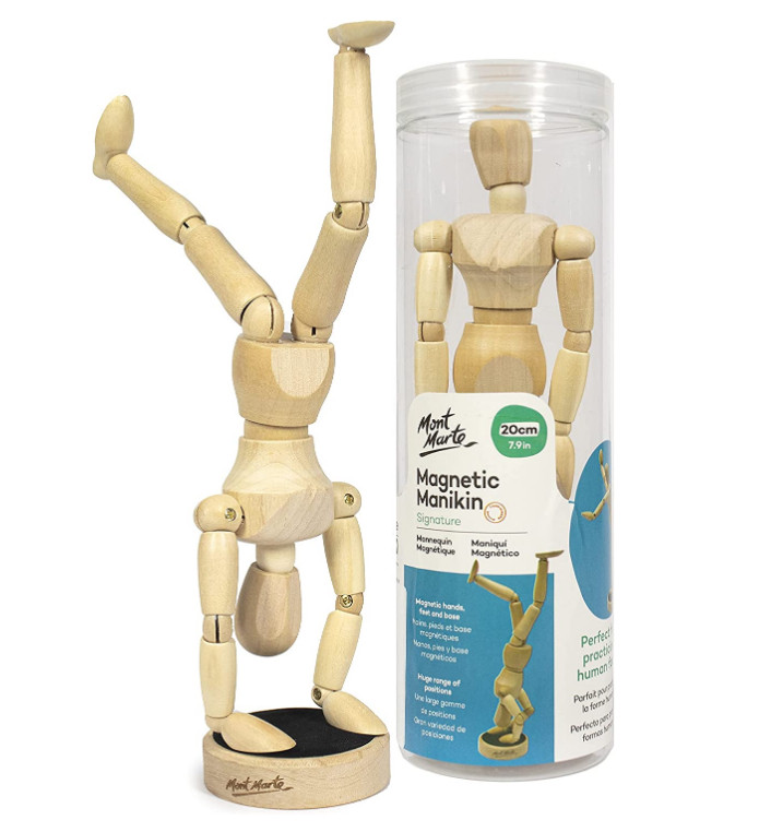 Hình nhân Mô hình người gỗ Mont Marte - Magnetic Manikin MAX0053