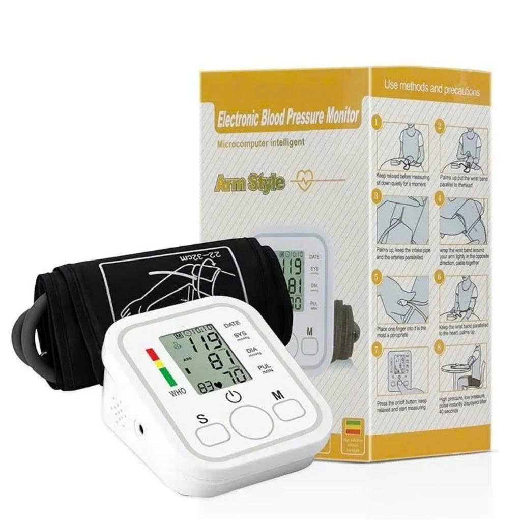 Electronic Blood Pressure Monitor for Upper Arms and Legs That Automatically Reads Results Aloud in Vietnamese. Giá 149,000 Đồng*Miễn phí vận chuyển