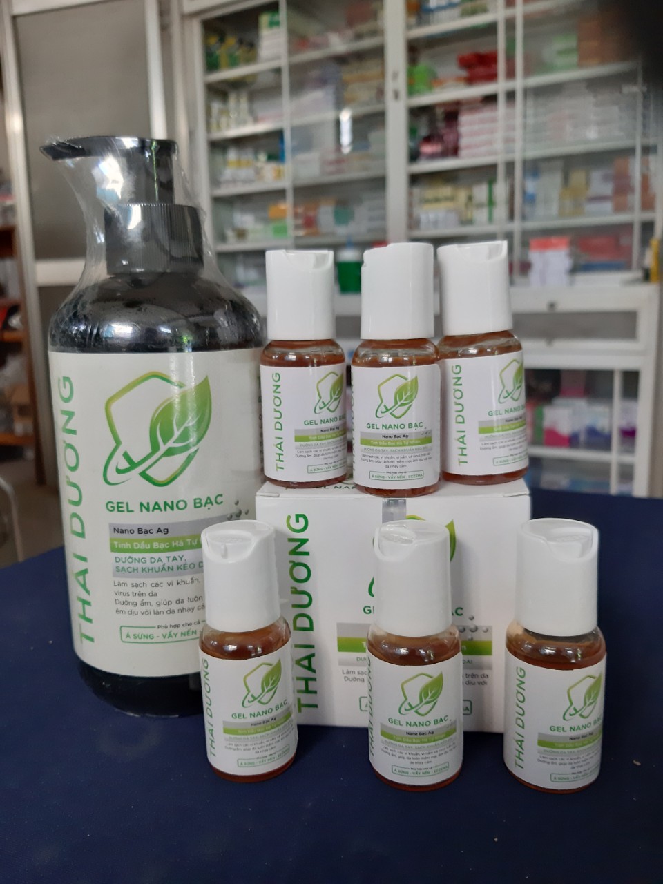 Gel Nano Bạc Ag - Sản phẩm Thái Dương. Tinh dầu bạc hà tự nhiên. Hộp 6 lọ x 20ml