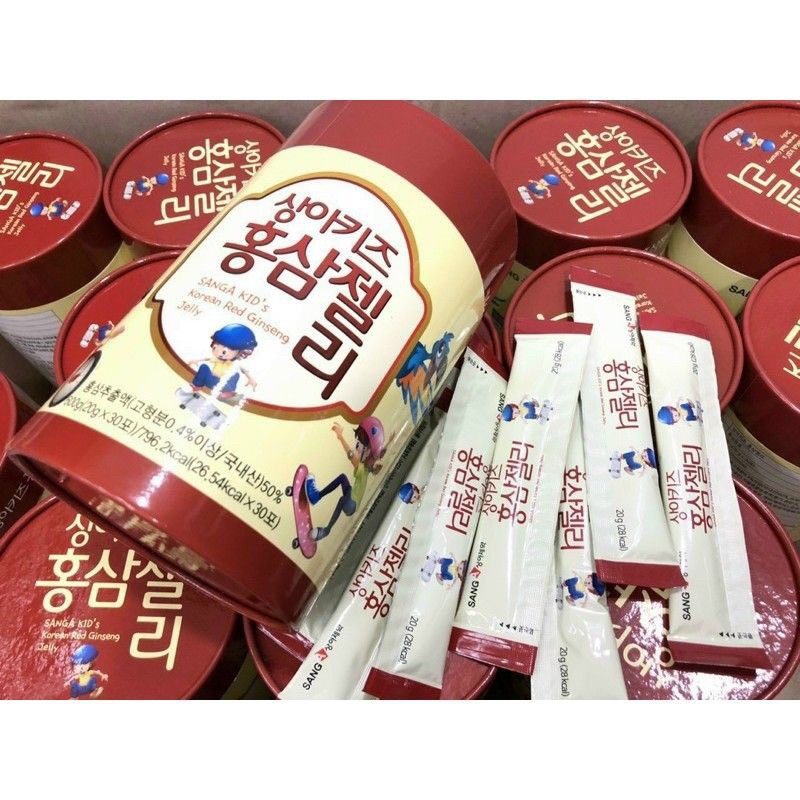 [HCM]{HÀNG CHÍNH HÃNG} Thạch hồng sâm baby SANGA KIDd