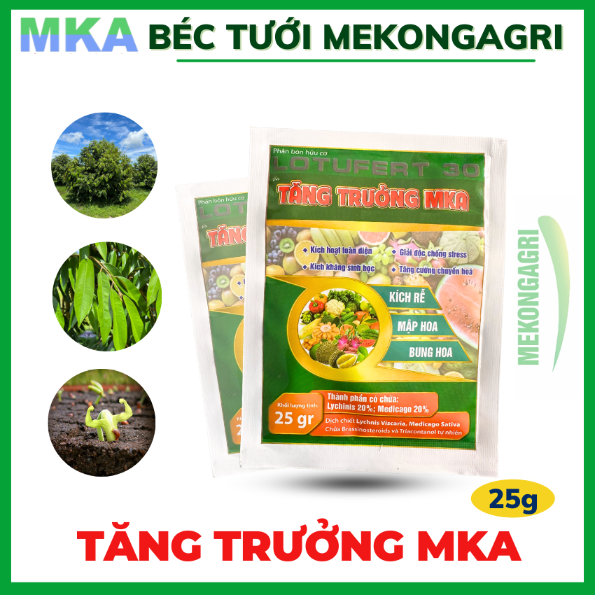Tăng trưởng MKA kích thích tăng trưởng cây trồng gói 25gram
