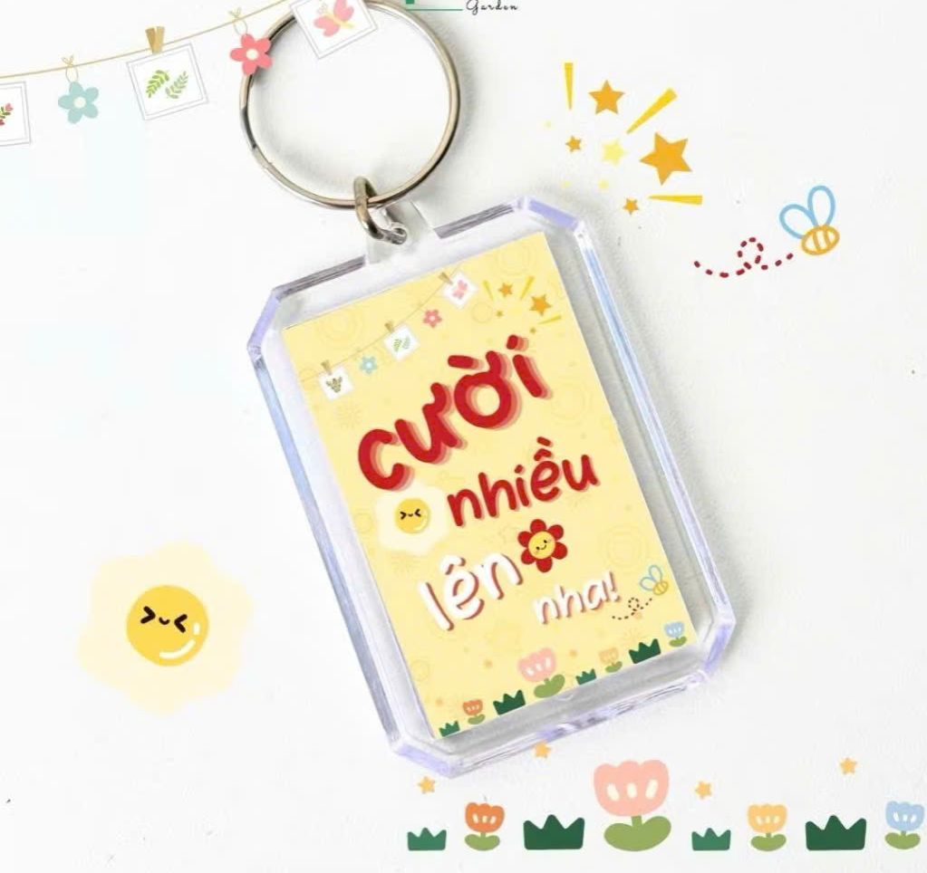 Keychains with Cute, Meaningful Printed Letters - 8