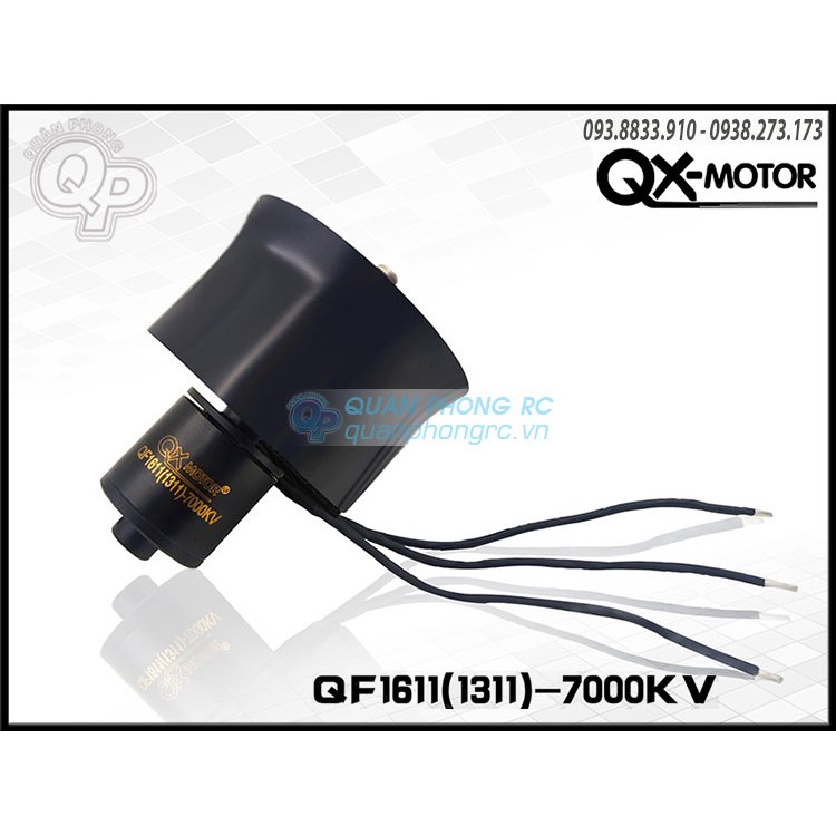 QX-MOTOR Ducted Fan 30mm 6 Blades QF1611-6000KV EDF 30mm Brushless Motor (4S)