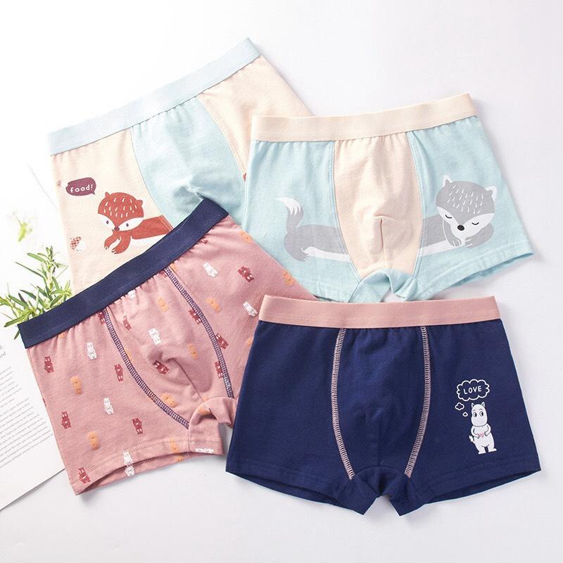 Combo 4 quần lót bé trai- size từ 7kg-45kg c7cfk