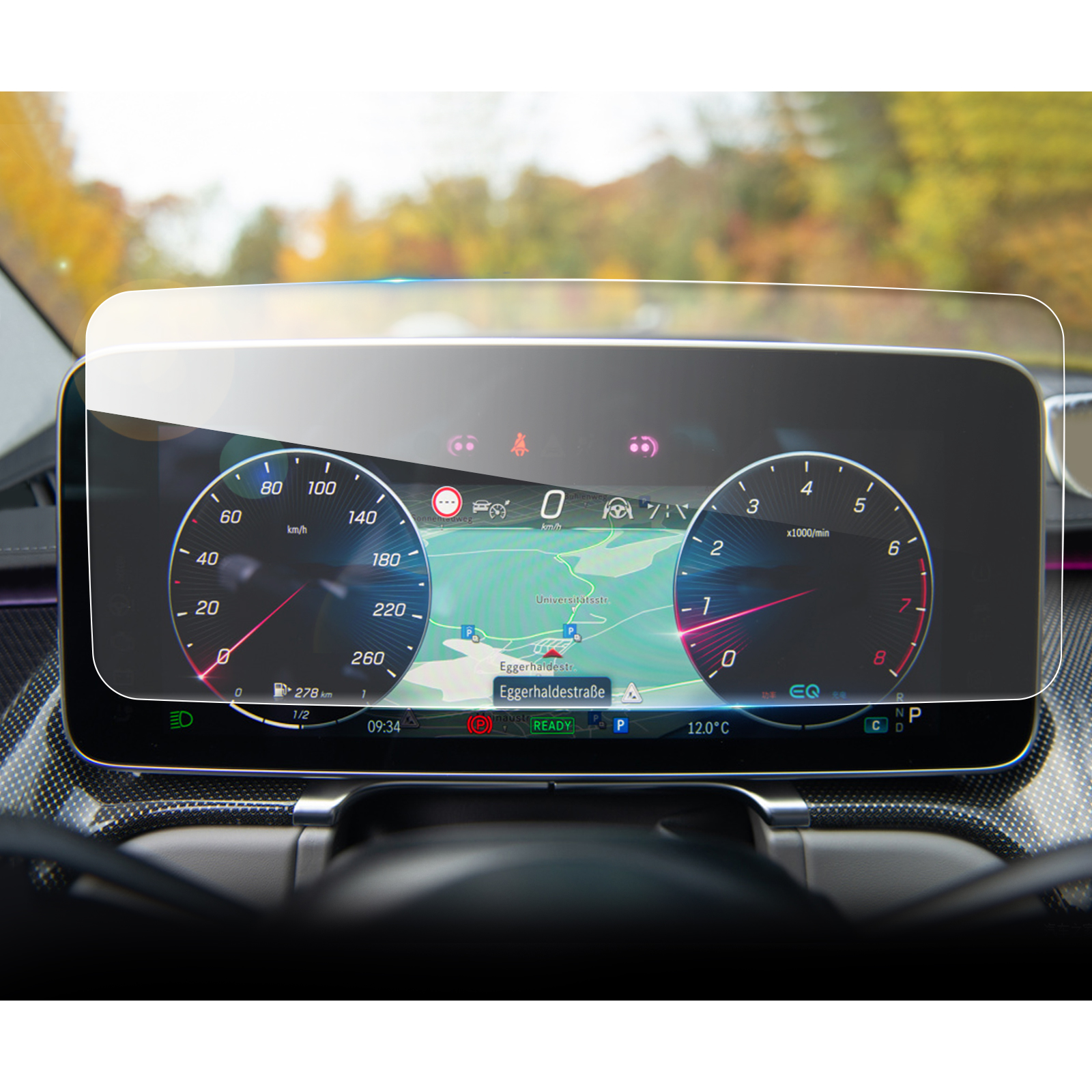 Lfotpp xe bảo vệ màn hình cho Benz S-CLASS W223 2021 2022 LCD cụ hiển thị tự động nội thất S-CLASS W223 phụ kiện 2022