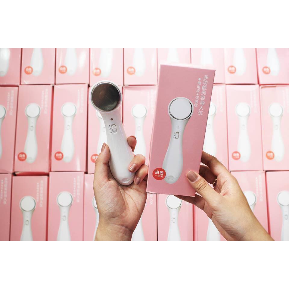 Máy massage serum ion chăm sóc da rửa mặt và mát xa