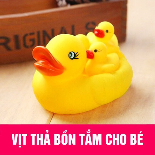 Đàn Vịt Chip Chip 3 mẹ con gắn còi
