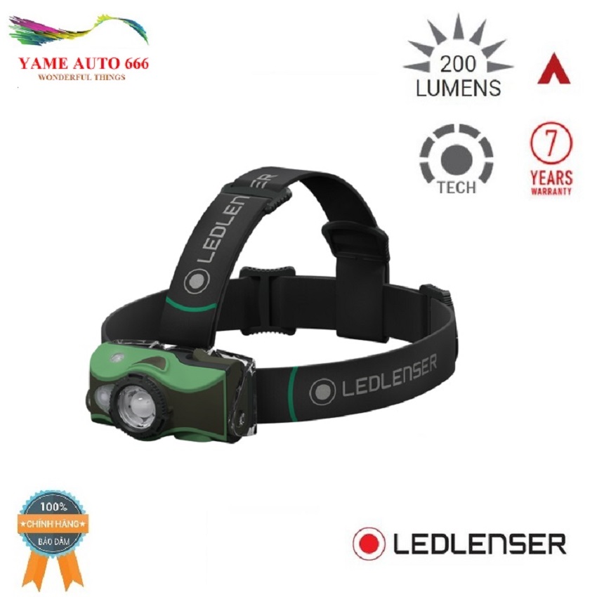Đèn pin đội đầu ledlenser mh8 pin sạc