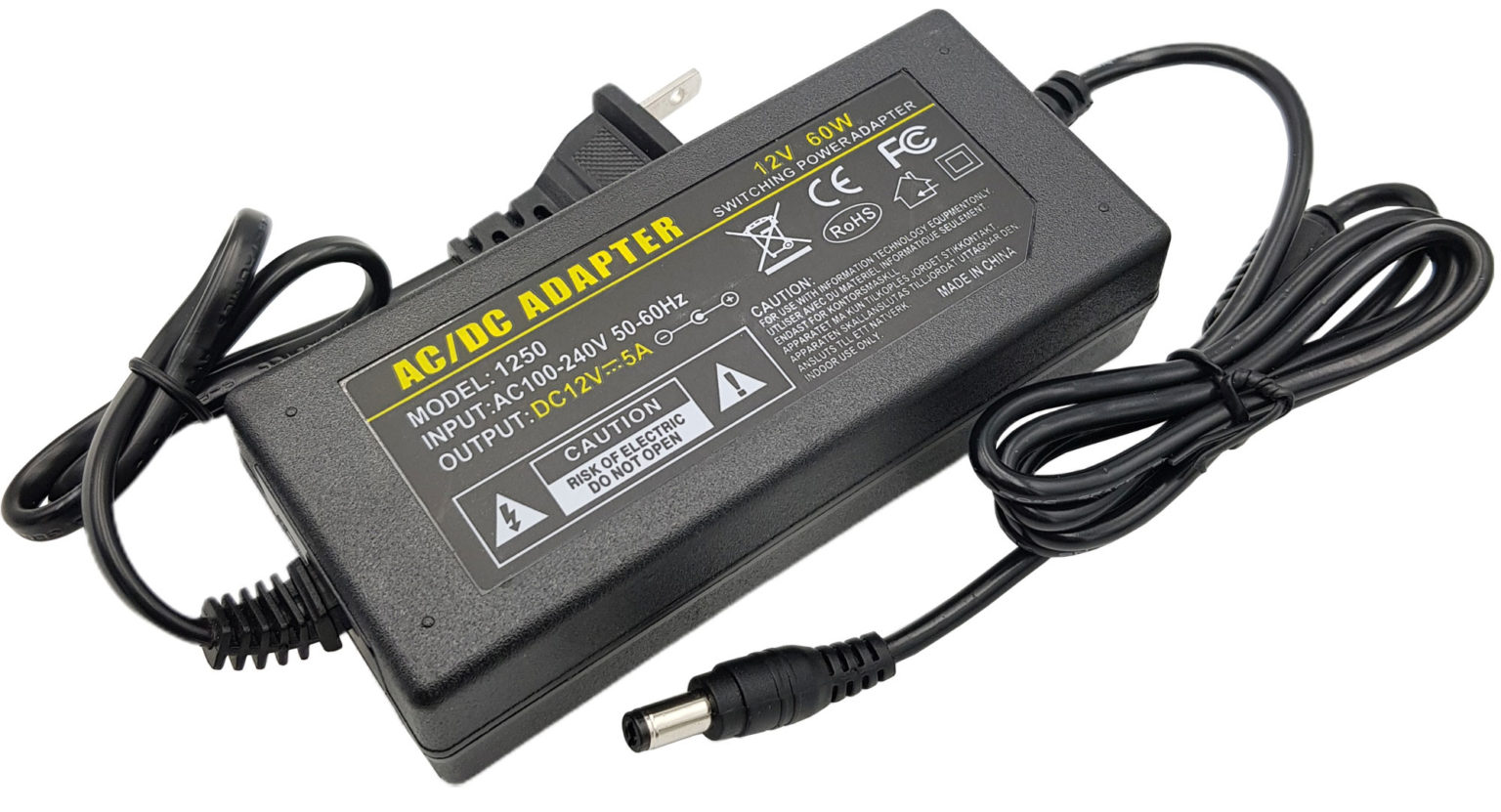 Nguồn adapter 12v5a dùng cho đầu ghi camera