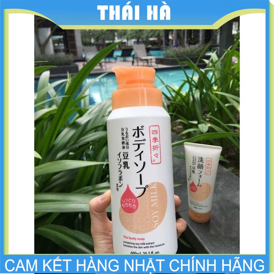 Sữa Tắm Đậu Nành Soy Milk The Body Soap 600ml
